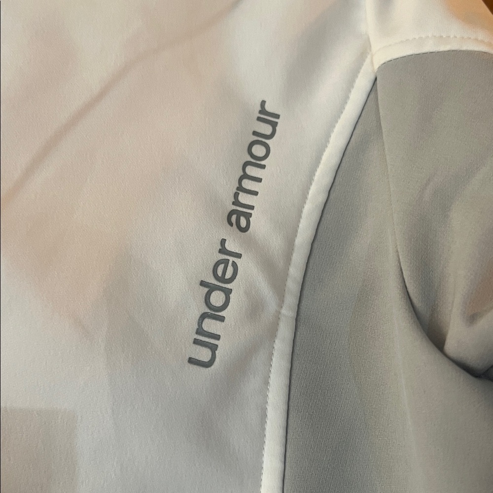 Under Armour White And Gray Softshell Utility Jac… - image 8